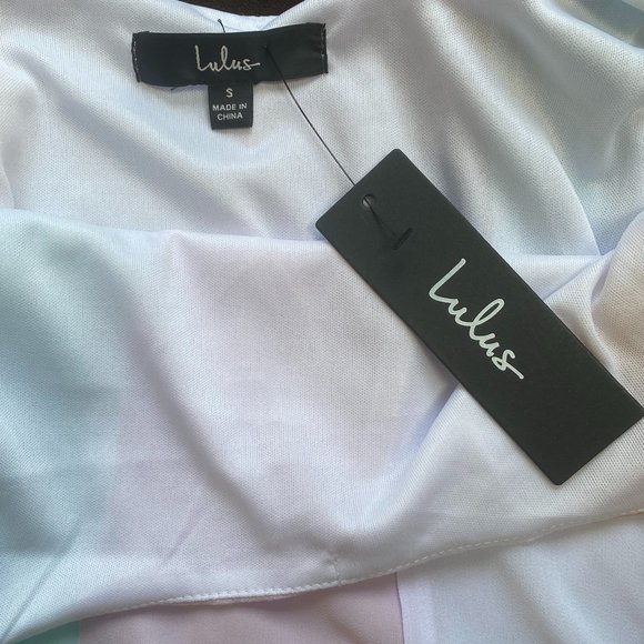 Lulus Days to Remember Pastel Stripe Maxi Dress-S-Fairycore Coastal Event NWT - Picture 6 of 10